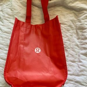 Lululemon white and red bag